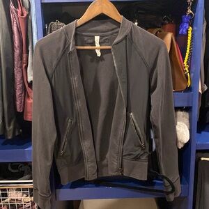 Lululemon black bomber style jacket